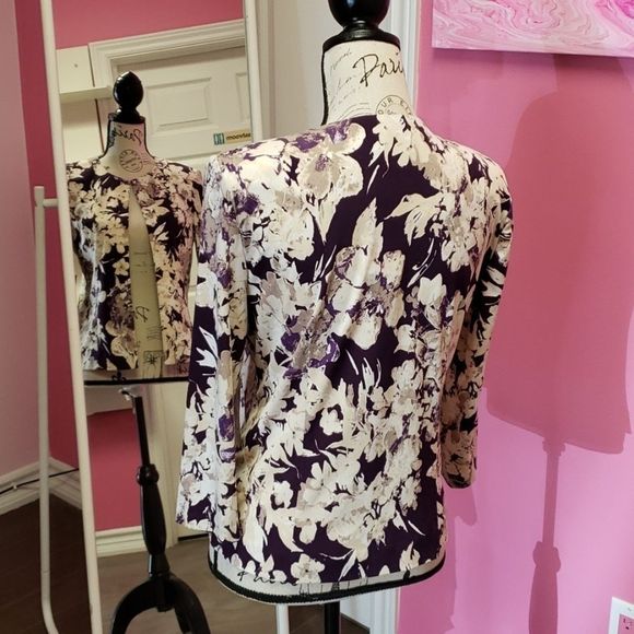 NWT 💕💕Macy's Jessica Howard Light Blazer Top - Picture 3 of 12